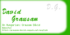 david grausam business card